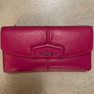 Coach Hot pink wallet